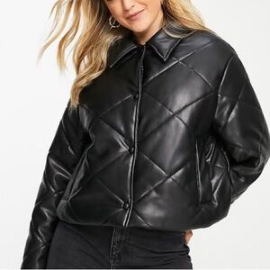 Forever21 quilted leather jacket